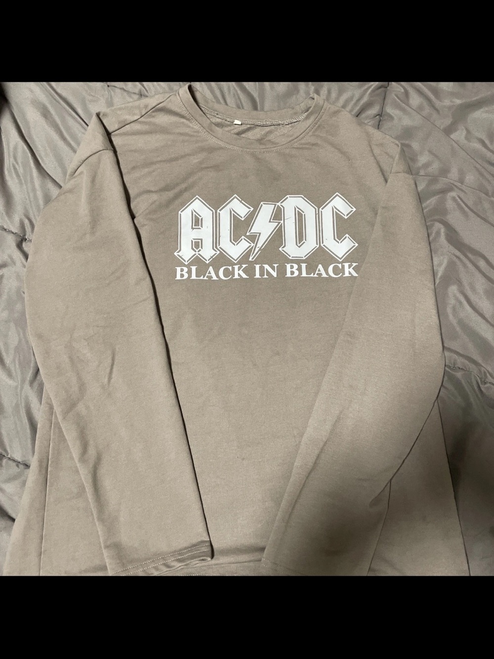 AC/DC "Black in Black" Men's Long Sleeve Shirt